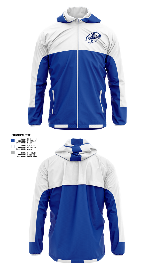 Windbreaker, Lysander Lightning, Ice Hockey, Teamtime, Team time, sublimation, custom sports apparel, team uniforms, spirit wear, spiritwear, sports uniforms, custom shirts, team store, custom team store, fundraiser sports, apparel fundraiser