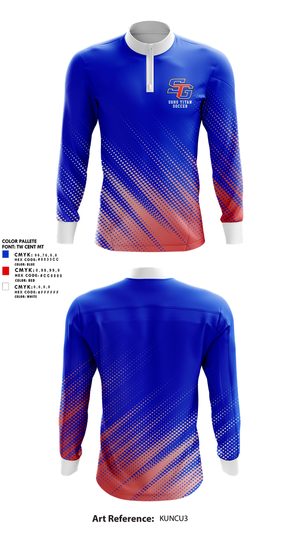 Quarter Zip Jacket, SGHS Titan Soccer, Men's Soccer, Teamtime, Team time, sublimation, custom sports apparel, team uniforms, spirit wear, spiritwear, sports uniforms, custom shirts, team store, custom team store, fundraiser sports, apparel fundraiser