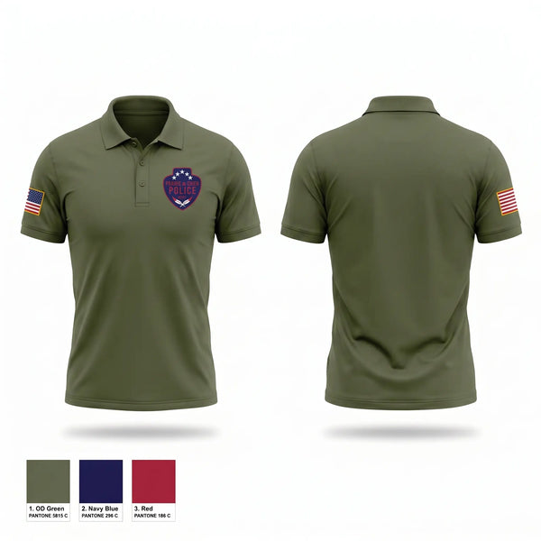 Short Sleeve Performance Polo, Prairie du Chien Police Department, Police, Teamtime, Team time, sublimation, custom sports apparel, team uniforms, spirit wear, spiritwear, sports uniforms, custom shirts, team store, custom team store, fundraiser sports, apparel fundraiser