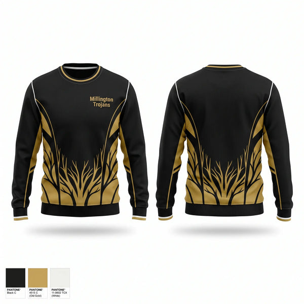 Crew Neck Sweatshirt, Millington Trojans, Wrestling, Teamtime, Team time, sublimation, custom sports apparel, team uniforms, spirit wear, spiritwear, sports uniforms, custom shirts, team store, custom team store, fundraiser sports, apparel fundraiser