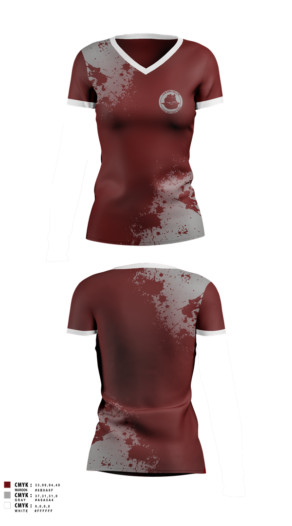 Womens Short Sleeve Vneck Shirt, St. Francis Xavier Academy, , Teamtime, Team time, sublimation, custom sports apparel, team uniforms, spirit wear, spiritwear, sports uniforms, custom shirts, team store, custom team store, fundraiser sports, apparel fundraiser