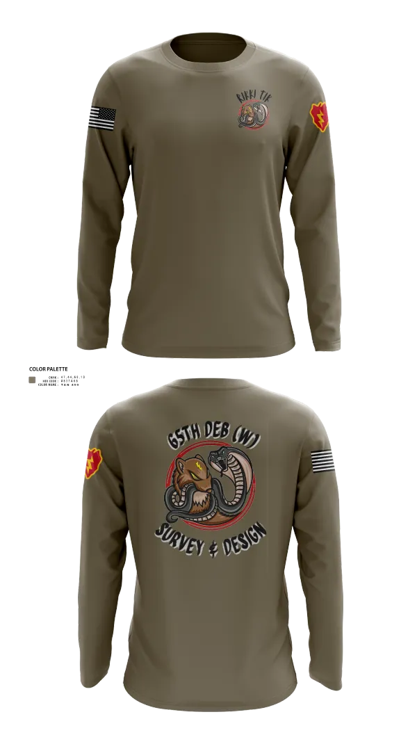 Long Sleeve Performance Shirt, S&D, 65th DEB, Army, Teamtime, Team time, sublimation, custom sports apparel, team uniforms, spirit wear, spiritwear, sports uniforms, custom shirts, team store, custom team store, fundraiser sports, apparel fundraiser