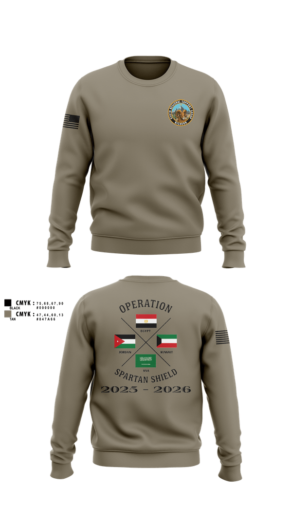 Crew Neck Sweatshirt, 650th RSG, Army, Teamtime, Team time, sublimation, custom sports apparel, team uniforms, spirit wear, spiritwear, sports uniforms, custom shirts, team store, custom team store, fundraiser sports, apparel fundraiser
