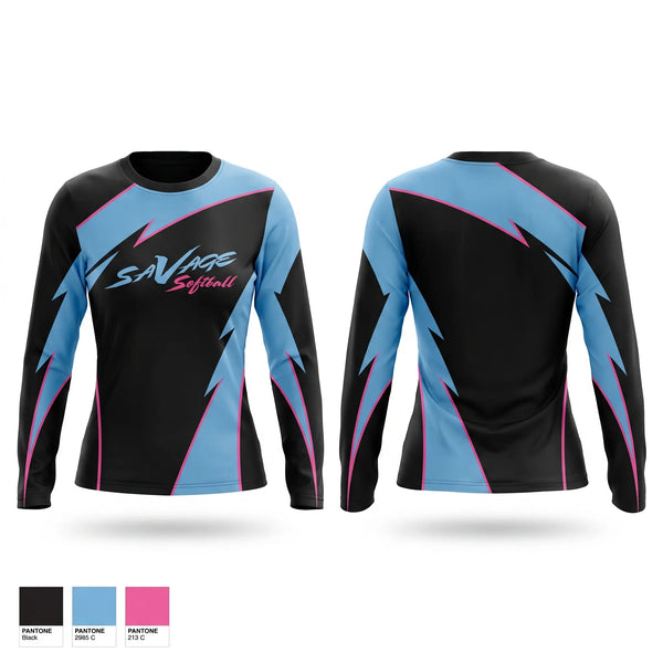 Long Sleeve Performance Shirt, WV Savage, Softball, Teamtime, Team time, sublimation, custom sports apparel, team uniforms, spirit wear, spiritwear, sports uniforms, custom shirts, team store, custom team store, fundraiser sports, apparel fundraiser