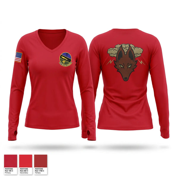 Womens Long Sleeve Vneck Shirt, Det 3, 18 CWS, Army, Teamtime, Team time, sublimation, custom sports apparel, team uniforms, spirit wear, spiritwear, sports uniforms, custom shirts, team store, custom team store, fundraiser sports, apparel fundraiser