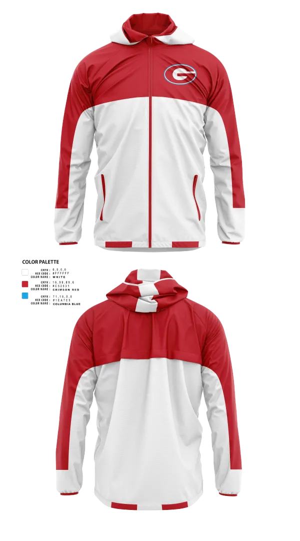 Windbreaker, Granger Lancers Football, , Teamtime, Team time, sublimation, custom sports apparel, team uniforms, spirit wear, spiritwear, sports uniforms, custom shirts, team store, custom team store, fundraiser sports, apparel fundraiser