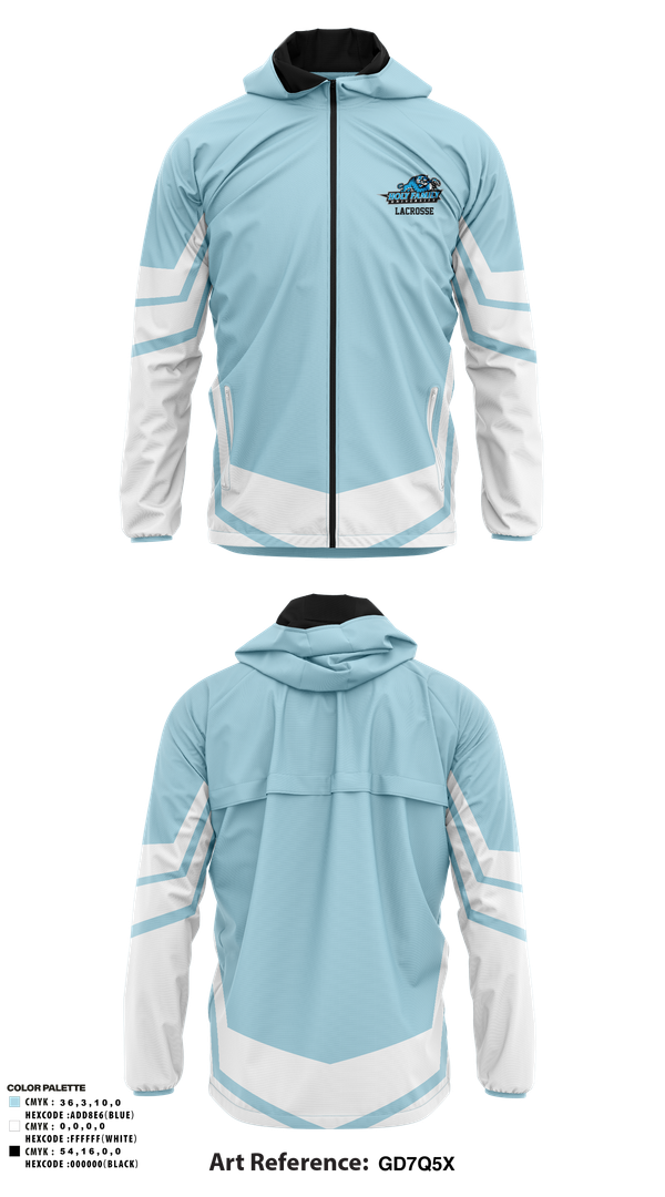 Windbreaker, Holy Family University Lacrosse, Women's Lacrosse, Teamtime, Team time, sublimation, custom sports apparel, team uniforms, spirit wear, spiritwear, sports uniforms, custom shirts, team store, custom team store, fundraiser sports, apparel fundraiser