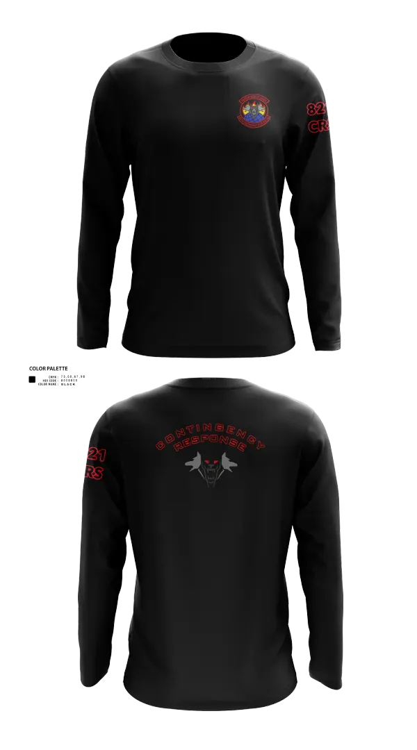 Long Sleeve Performance Shirt, 821 CRS, Air Force, Teamtime, Team time, sublimation, custom sports apparel, team uniforms, spirit wear, spiritwear, sports uniforms, custom shirts, team store, custom team store, fundraiser sports, apparel fundraiser