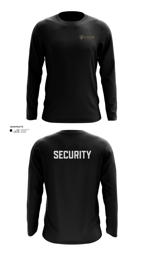 Long Sleeve Performance Shirt, Black Tier Executive Protection, , Teamtime, Team time, sublimation, custom sports apparel, team uniforms, spirit wear, spiritwear, sports uniforms, custom shirts, team store, custom team store, fundraiser sports, apparel fundraiser