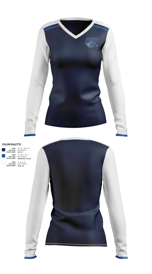 Womens Long Sleeve Vneck Shirt, , Spirit Store, Teamtime, Team time, sublimation, custom sports apparel, team uniforms, spirit wear, spiritwear, sports uniforms, custom shirts, team store, custom team store, fundraiser sports, apparel fundraiser