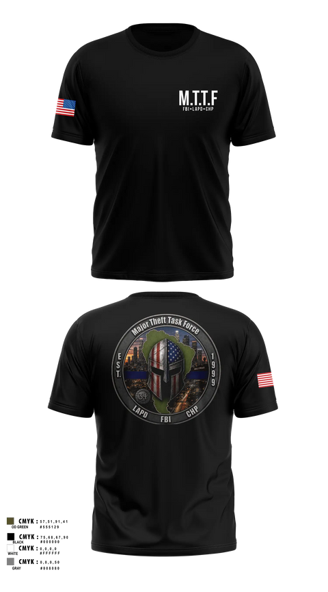 Old School Cotton Shirt, Major Theft Task Force, Police, Teamtime, Team time, sublimation, custom sports apparel, team uniforms, spirit wear, spiritwear, sports uniforms, custom shirts, team store, custom team store, fundraiser sports, apparel fundraiser