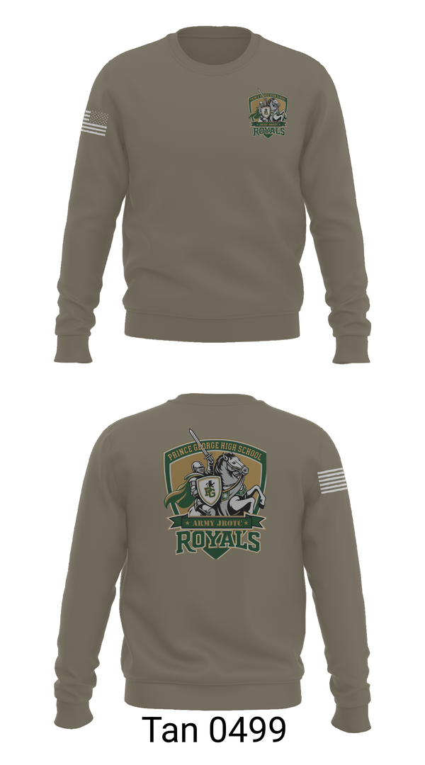 Crew Neck Sweatshirt, Royals Battalion, Army, Teamtime, Team time, sublimation, custom sports apparel, team uniforms, spirit wear, spiritwear, sports uniforms, custom shirts, team store, custom team store, fundraiser sports, apparel fundraiser