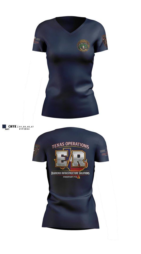 Womens Short Sleeve Vneck Shirt, Station 2, Fire Department, Teamtime, Team time, sublimation, custom sports apparel, team uniforms, spirit wear, spiritwear, sports uniforms, custom shirts, team store, custom team store, fundraiser sports, apparel fundraiser
