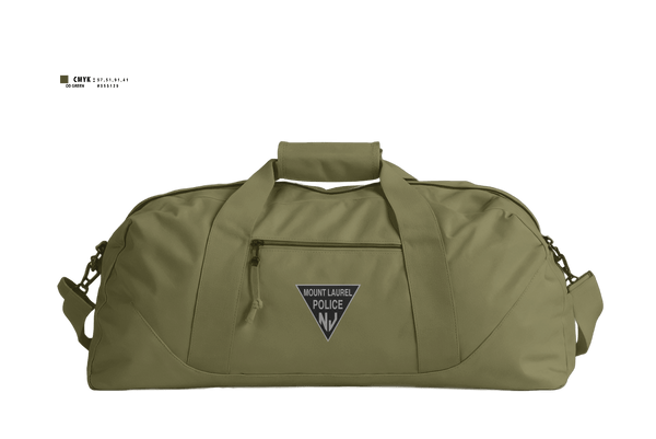 Duffle Bag, Mount Laurel NJ Police Traffic Bureau, Police, Teamtime, Team time, sublimation, custom sports apparel, team uniforms, spirit wear, spiritwear, sports uniforms, custom shirts, team store, custom team store, fundraiser sports, apparel fundraiser