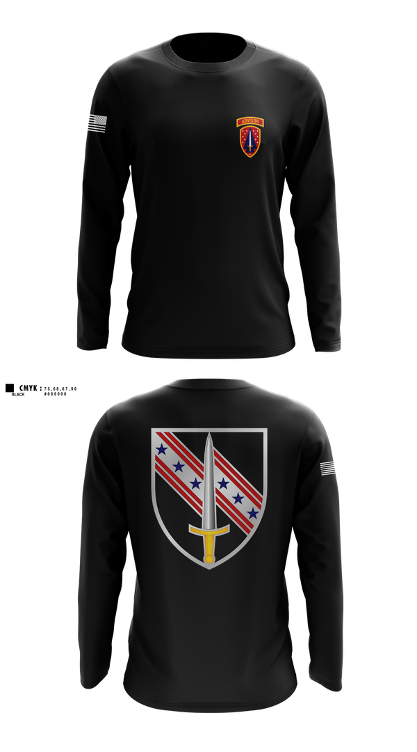 Long Sleeve Performance Shirt, 6/54th SFAB, National Guard, Teamtime, Team time, sublimation, custom sports apparel, team uniforms, spirit wear, spiritwear, sports uniforms, custom shirts, team store, custom team store, fundraiser sports, apparel fundraiser