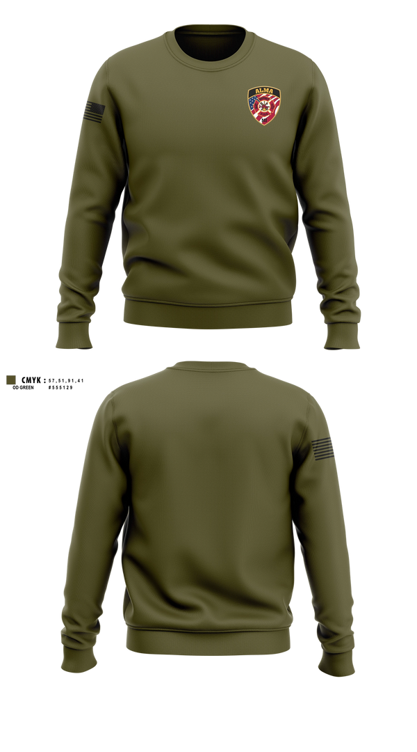 Crew Neck Sweatshirt, Alma District Fire Department, Fire Department, Teamtime, Team time, sublimation, custom sports apparel, team uniforms, spirit wear, spiritwear, sports uniforms, custom shirts, team store, custom team store, fundraiser sports, apparel fundraiser