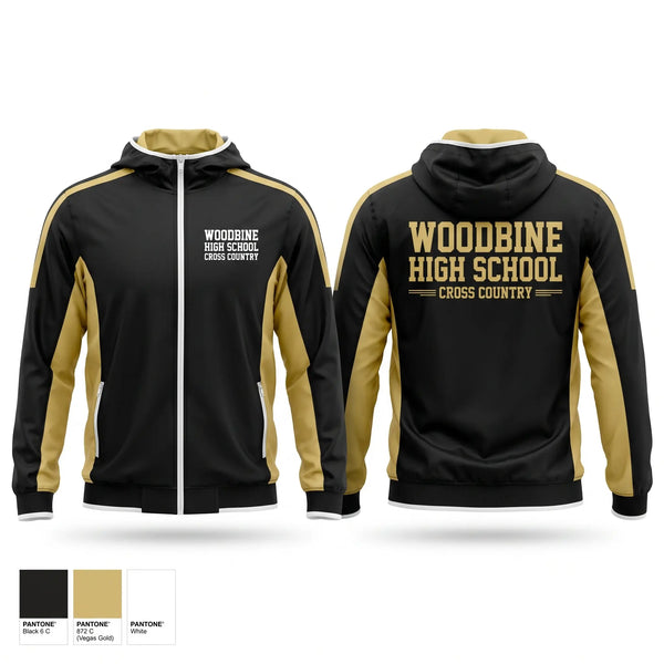 Windbreaker, Woodbine High School Cross Country, Cross Country, Teamtime, Team time, sublimation, custom sports apparel, team uniforms, spirit wear, spiritwear, sports uniforms, custom shirts, team store, custom team store, fundraiser sports, apparel fundraiser