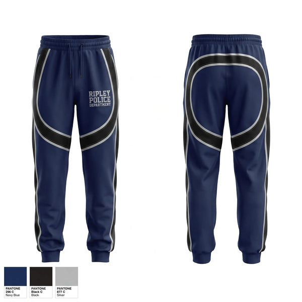 Sweatpants, ripley poice department, Police, Teamtime, Team time, sublimation, custom sports apparel, team uniforms, spirit wear, spiritwear, sports uniforms, custom shirts, team store, custom team store, fundraiser sports, apparel fundraiser