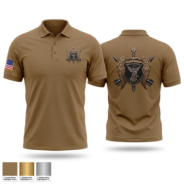 Short Sleeve Performance Polo, Archangels, Army, Teamtime, Team time, sublimation, custom sports apparel, team uniforms, spirit wear, spiritwear, sports uniforms, custom shirts, team store, custom team store, fundraiser sports, apparel fundraiser