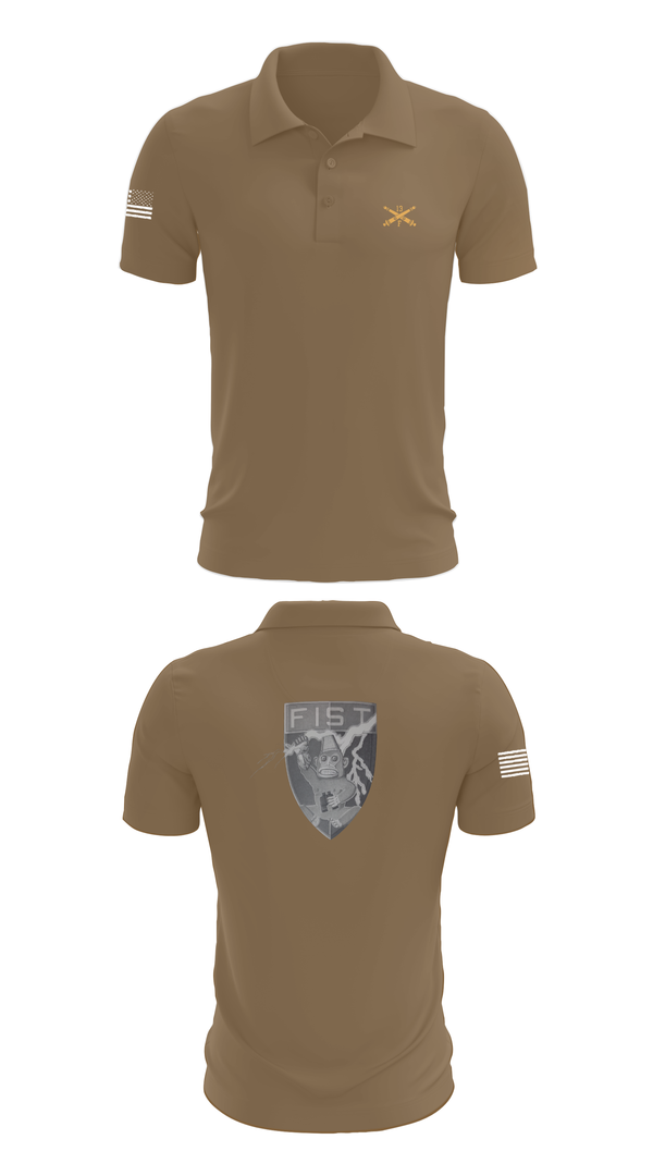 Short Sleeve Performance Polo, HHB 113th FA / FIST, , Teamtime, Team time, sublimation, custom sports apparel, team uniforms, spirit wear, spiritwear, sports uniforms, custom shirts, team store, custom team store, fundraiser sports, apparel fundraiser