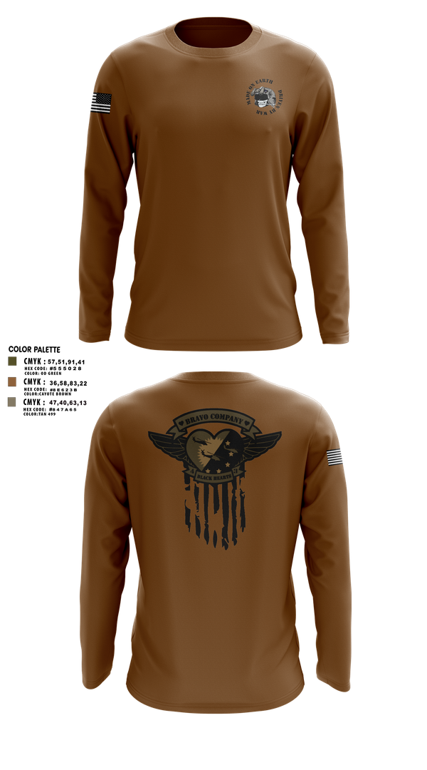 Long Sleeve Performance Shirt, B/4-3 Assault Helicopter Battalion, , Teamtime, Team time, sublimation, custom sports apparel, team uniforms, spirit wear, spiritwear, sports uniforms, custom shirts, team store, custom team store, fundraiser sports, apparel fundraiser