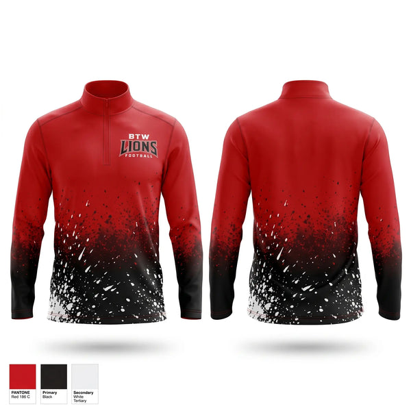 Quarter Zip Jacket, Booker T. Washington, , Teamtime, Team time, sublimation, custom sports apparel, team uniforms, spirit wear, spiritwear, sports uniforms, custom shirts, team store, custom team store, fundraiser sports, apparel fundraiser