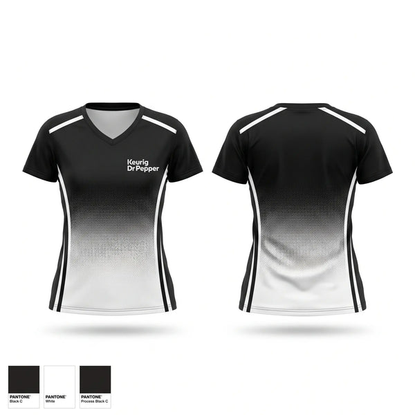 Womens Short Sleeve Vneck Shirt, Keurig Dr Pepper, , Teamtime, Team time, sublimation, custom sports apparel, team uniforms, spirit wear, spiritwear, sports uniforms, custom shirts, team store, custom team store, fundraiser sports, apparel fundraiser