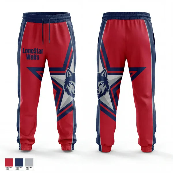Sweatpants, LoneStar Wolfs, Softball, Teamtime, Team time, sublimation, custom sports apparel, team uniforms, spirit wear, spiritwear, sports uniforms, custom shirts, team store, custom team store, fundraiser sports, apparel fundraiser