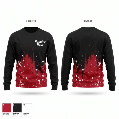 Crew Neck Sweatshirt, Hoosier Heat, Softball, Teamtime, Team time, sublimation, custom sports apparel, team uniforms, spirit wear, spiritwear, sports uniforms, custom shirts, team store, custom team store, fundraiser sports, apparel fundraiser