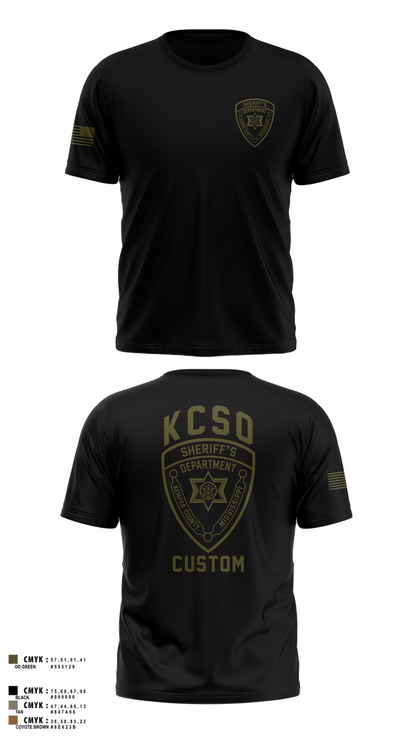 Soft Poly Tee Cotton Like Feel, Kemper County Sheriff’s Office, Police, Teamtime, Team time, sublimation, custom sports apparel, team uniforms, spirit wear, spiritwear, sports uniforms, custom shirts, team store, custom team store, fundraiser sports, apparel fundraiser