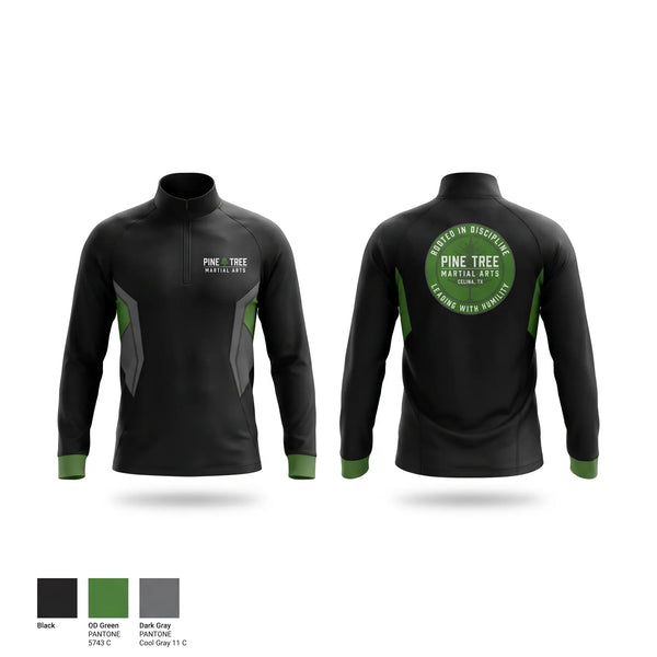 Quarter Zip Jacket, Pine Tree Martial Arts, , Teamtime, Team time, sublimation, custom sports apparel, team uniforms, spirit wear, spiritwear, sports uniforms, custom shirts, team store, custom team store, fundraiser sports, apparel fundraiser