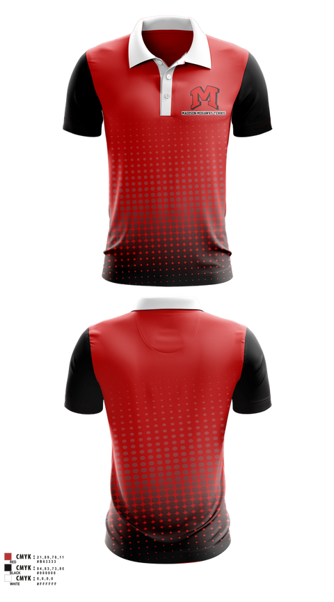 Short Sleeve Performance Polo, Madison Panthers Tennis, Tennis, Teamtime, Team time, sublimation, custom sports apparel, team uniforms, spirit wear, spiritwear, sports uniforms, custom shirts, team store, custom team store, fundraiser sports, apparel fundraiser