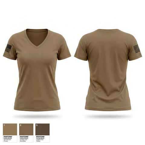 Womens Short Sleeve Vneck Shirt, Thh, Army, Teamtime, Team time, sublimation, custom sports apparel, team uniforms, spirit wear, spiritwear, sports uniforms, custom shirts, team store, custom team store, fundraiser sports, apparel fundraiser