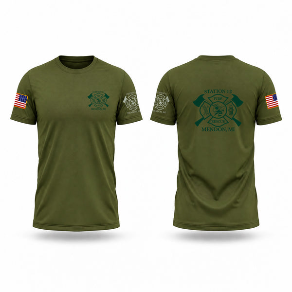 Short Sleeve Performance Shirt, Mendon Fire, Fire Department, Teamtime, Team time, sublimation, custom sports apparel, team uniforms, spirit wear, spiritwear, sports uniforms, custom shirts, team store, custom team store, fundraiser sports, apparel fundraiser