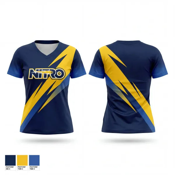 Womens Short Sleeve Vneck Shirt, West Bend Nitro, Softball, Teamtime, Team time, sublimation, custom sports apparel, team uniforms, spirit wear, spiritwear, sports uniforms, custom shirts, team store, custom team store, fundraiser sports, apparel fundraiser