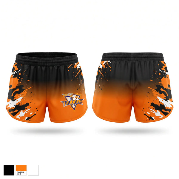 Womens Shorts, Valley Thunder, Ice Hockey, Teamtime, Team time, sublimation, custom sports apparel, team uniforms, spirit wear, spiritwear, sports uniforms, custom shirts, team store, custom team store, fundraiser sports, apparel fundraiser