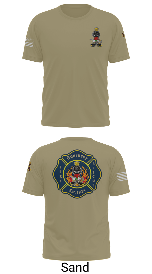 Short Sleeve Performance Shirt, Guernsey Fire & Rescue, , Teamtime, Team time, sublimation, custom sports apparel, team uniforms, spirit wear, spiritwear, sports uniforms, custom shirts, team store, custom team store, fundraiser sports, apparel fundraiser