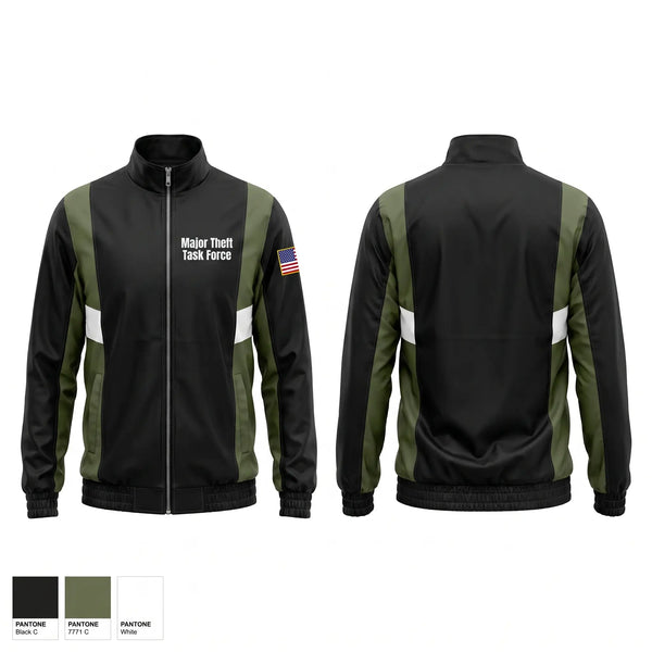 Windbreaker, Major Theft Task Force, Police, Teamtime, Team time, sublimation, custom sports apparel, team uniforms, spirit wear, spiritwear, sports uniforms, custom shirts, team store, custom team store, fundraiser sports, apparel fundraiser