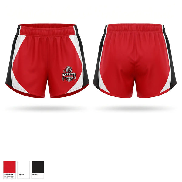 Womens Shorts, Warriors, Men's Soccer, Teamtime, Team time, sublimation, custom sports apparel, team uniforms, spirit wear, spiritwear, sports uniforms, custom shirts, team store, custom team store, fundraiser sports, apparel fundraiser