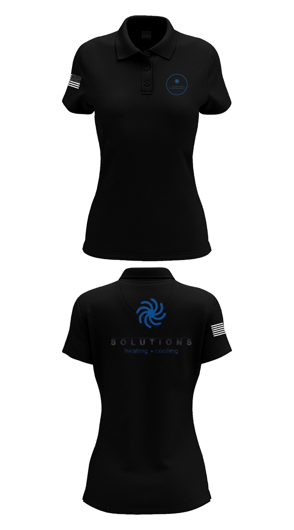 Womens Short Sleeve Performance Polo, Conditioned Air Solutions, , Teamtime, Team time, sublimation, custom sports apparel, team uniforms, spirit wear, spiritwear, sports uniforms, custom shirts, team store, custom team store, fundraiser sports, apparel fundraiser