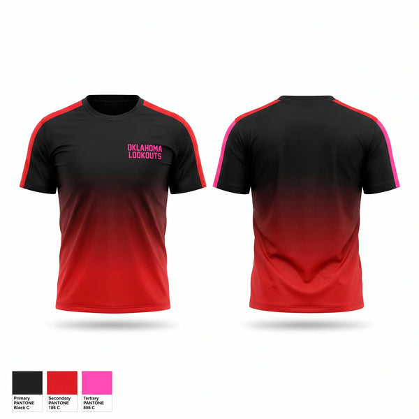Short Sleeve Performance Shirt, OKLAHOMA LOOKOUTS, Baseball, Teamtime, Team time, sublimation, custom sports apparel, team uniforms, spirit wear, spiritwear, sports uniforms, custom shirts, team store, custom team store, fundraiser sports, apparel fundraiser