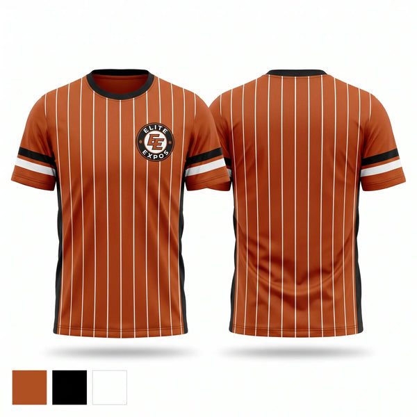 Soft Poly Tee Cotton Like Feel, Elite Expos, Baseball, Teamtime, Team time, sublimation, custom sports apparel, team uniforms, spirit wear, spiritwear, sports uniforms, custom shirts, team store, custom team store, fundraiser sports, apparel fundraiser