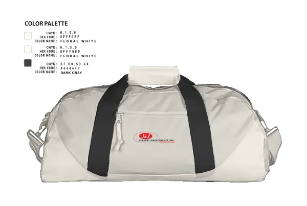 Duffle Bag, J &J GMI, , Teamtime, Team time, sublimation, custom sports apparel, team uniforms, spirit wear, spiritwear, sports uniforms, custom shirts, team store, custom team store, fundraiser sports, apparel fundraiser