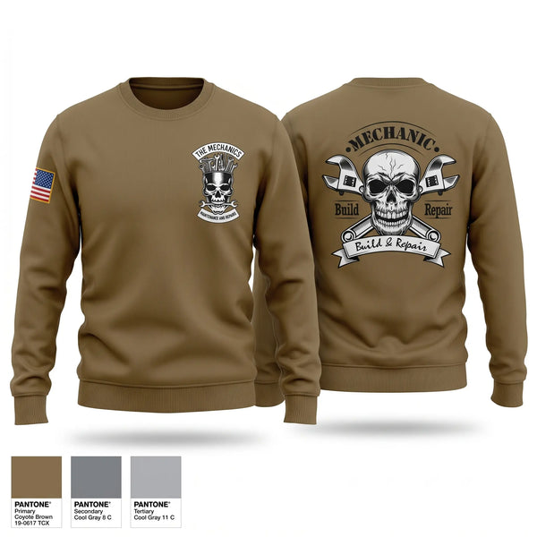 Crew Neck Sweatshirt, 1-82 FA C BRTY MECHANICS, Army, Teamtime, Team time, sublimation, custom sports apparel, team uniforms, spirit wear, spiritwear, sports uniforms, custom shirts, team store, custom team store, fundraiser sports, apparel fundraiser