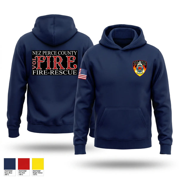 Hoodie, Nez Perce County Fire, Fire Department, Teamtime, Team time, sublimation, custom sports apparel, team uniforms, spirit wear, spiritwear, sports uniforms, custom shirts, team store, custom team store, fundraiser sports, apparel fundraiser