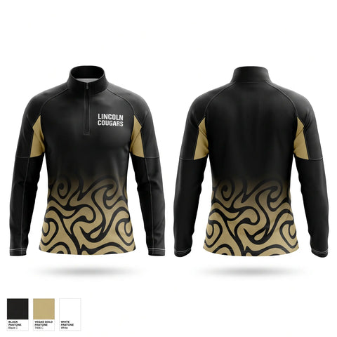 Quarter Zip Jacket, LINCOLN COUGARS, , Teamtime, Team time, sublimation, custom sports apparel, team uniforms, spirit wear, spiritwear, sports uniforms, custom shirts, team store, custom team store, fundraiser sports, apparel fundraiser