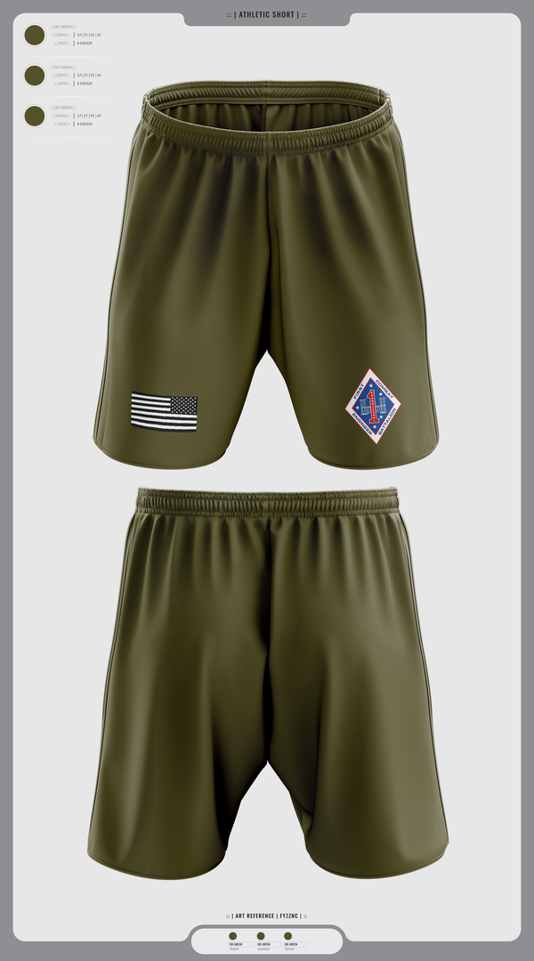 Athletic Shorts With Pockets, 1st Combat Engineer Battalion, , Teamtime, Team time, sublimation, custom sports apparel, team uniforms, spirit wear, spiritwear, sports uniforms, custom shirts, team store, custom team store, fundraiser sports, apparel fundraiser