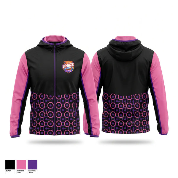Windbreaker, B Maze Family Elite, Women's Basketball, Teamtime, Team time, sublimation, custom sports apparel, team uniforms, spirit wear, spiritwear, sports uniforms, custom shirts, team store, custom team store, fundraiser sports, apparel fundraiser