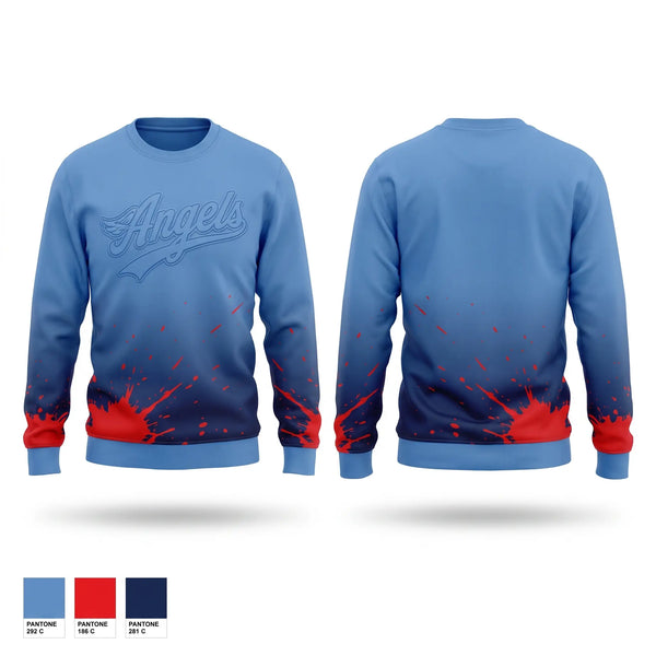 Crew Neck Sweatshirt, Angels, Softball, Teamtime, Team time, sublimation, custom sports apparel, team uniforms, spirit wear, spiritwear, sports uniforms, custom shirts, team store, custom team store, fundraiser sports, apparel fundraiser