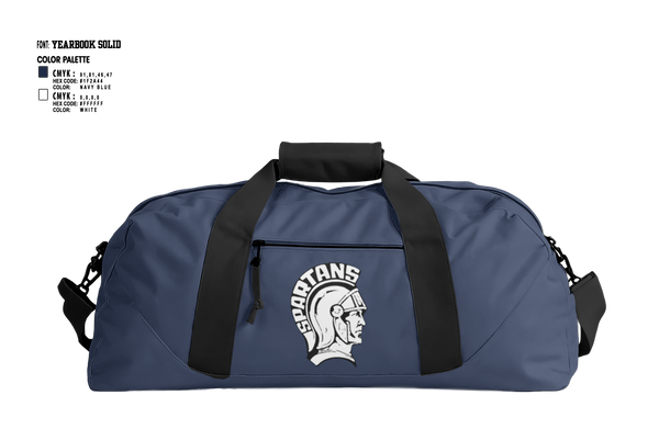 Duffle Bag, Milford Spartans Boys Soccer, Men's Soccer, Teamtime, Team time, sublimation, custom sports apparel, team uniforms, spirit wear, spiritwear, sports uniforms, custom shirts, team store, custom team store, fundraiser sports, apparel fundraiser